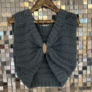 Hand crocheted top